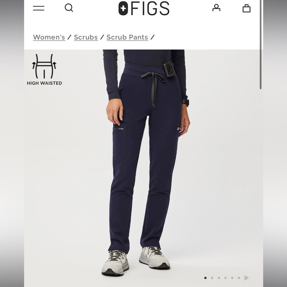Figs Zola high waist Skinney scrub pants
